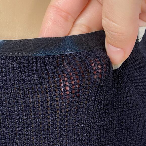 AllSaints Echo Leopard Silkscreen Merino Wool Raglan Pullover Sweater SZ 10 - Picture 6 of 9